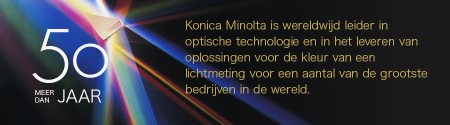 [MEER DAN 50 JAAR]Konica Minolta is wereldwijd leider in optische technologie en in het leveren van oplossingen voor de kleur van een lichtmeting voor een aantal van de grootste bedrijven in de wereld.